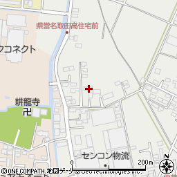 宮城県名取市下余田中荷217周辺の地図