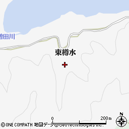 宮城県名取市高舘川上東樽水周辺の地図