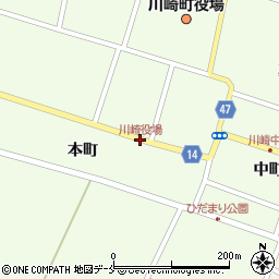 川崎役場周辺の地図
