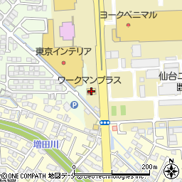 ワークマンプラス名取田高店周辺の地図