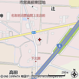 宮城県名取市高柳南辻周辺の地図