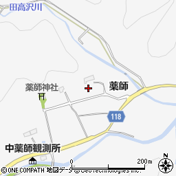 宮城県名取市高舘川上薬師周辺の地図