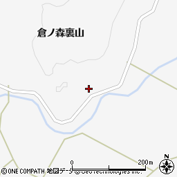 宮城県柴田郡川崎町支倉倉ノ森周辺の地図