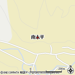 新潟県村上市南大平周辺の地図