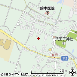 新潟県村上市有明周辺の地図