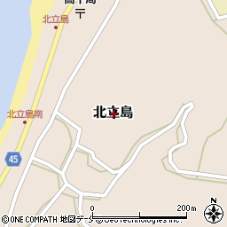 新潟県佐渡市北立島周辺の地図