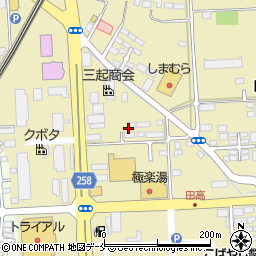 宮城県名取市田高原周辺の地図