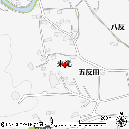 宮城県名取市高舘川上来光周辺の地図