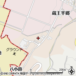 山形県山形市蔵王半郷八小路659-6周辺の地図