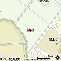宮城県名取市閖上鍋沼周辺の地図