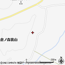 宮城県川崎町（柴田郡）支倉（倉ノ森裏山）周辺の地図