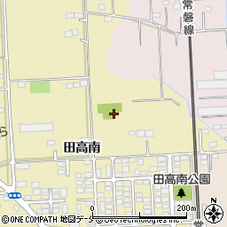 宮城県名取市田高南周辺の地図