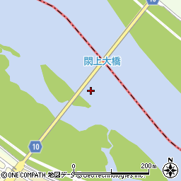 閖上大橋周辺の地図
