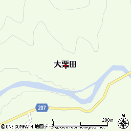 新潟県村上市大栗田周辺の地図