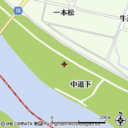 宮城県仙台市若林区藤塚中道下周辺の地図