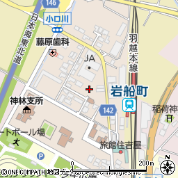 新潟県村上市岩船駅前周辺の地図