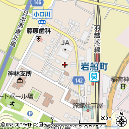 新潟県村上市岩船駅前周辺の地図