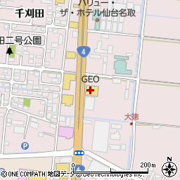 ゲオ仙台南店周辺の地図