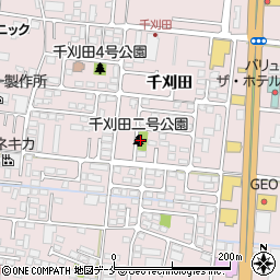 千刈田二号公園周辺の地図