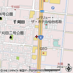 無添くら寿司 名取店周辺の地図