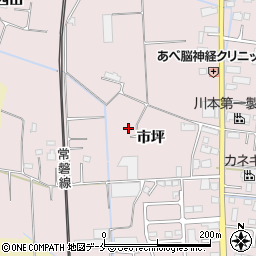 宮城県名取市上余田市坪周辺の地図