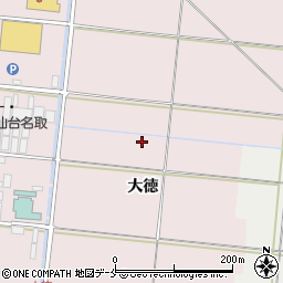 宮城県名取市上余田周辺の地図