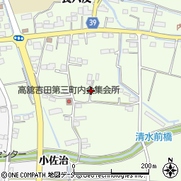 宮城県名取市高舘吉田内舘周辺の地図