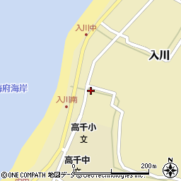 新潟県佐渡市入川1905周辺の地図