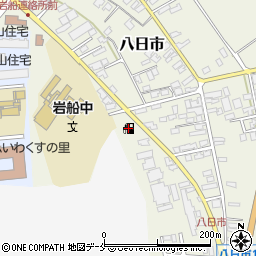 横田石油海岸線岩船ＳＳ周辺の地図