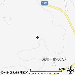宮城県柴田郡川崎町支倉滝前周辺の地図