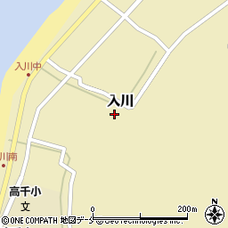 新潟県佐渡市入川1936周辺の地図