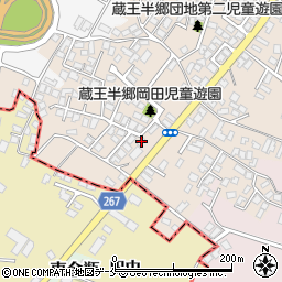 山形県山形市蔵王半郷八小路316周辺の地図