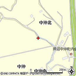 宮城県仙台市太白区坪沼（中沖）周辺の地図