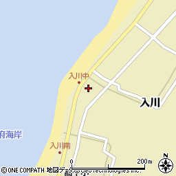 新潟県佐渡市入川2043周辺の地図