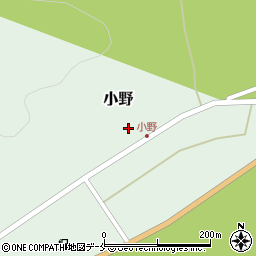 宮城県柴田郡川崎町小野町周辺の地図