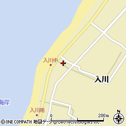 新潟県佐渡市入川2034周辺の地図