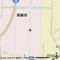 新潟県村上市新飯田周辺の地図