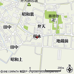 宮城県仙台市太白区四郎丸桜木周辺の地図