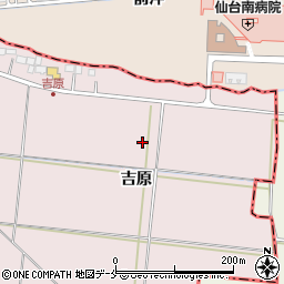 宮城県名取市上余田吉原周辺の地図