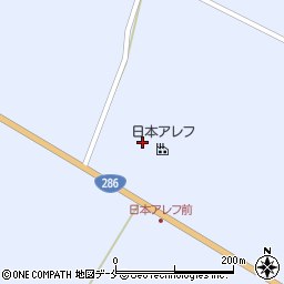 株式会社日本アレフ　仙台工場周辺の地図