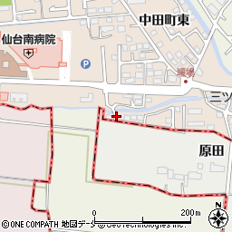 中田境公園周辺の地図