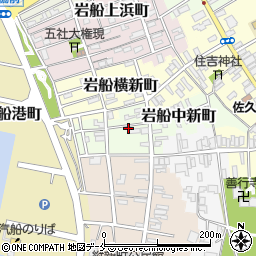 新潟県村上市岩船中新町周辺の地図