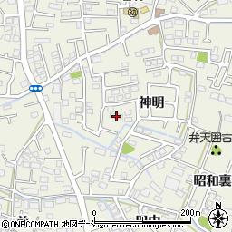 宮城県仙台市太白区四郎丸神明22周辺の地図