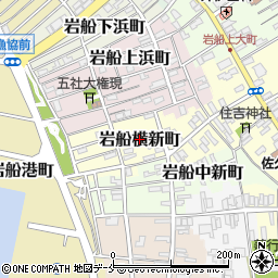 新潟県村上市岩船横新町周辺の地図