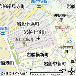 新潟県村上市岩船上浜町周辺の地図