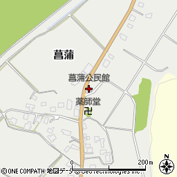 菖蒲公民館周辺の地図