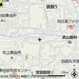 中仙塗装工業　仙台営業所周辺の地図