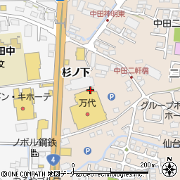 宮城県仙台市太白区中田町杉ノ下20周辺の地図