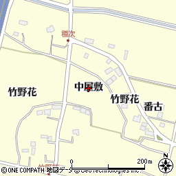 宮城県仙台市若林区種次（中屋敷）周辺の地図