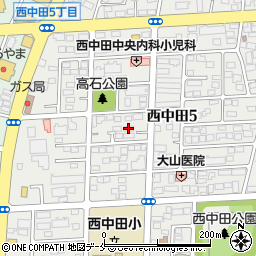 ロイヤルビレッジ西中田１周辺の地図